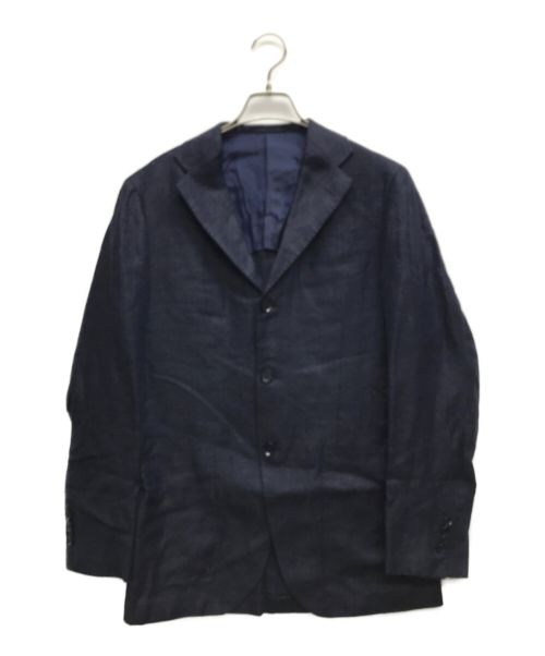 BEAMS F（ビームスエフ）BEAMS F (ビームスエフ) EASY REDA リネンウール ジャケット ネイビー サイズ:SIZE 46の古着・服飾アイテム