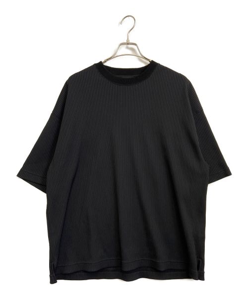 MAISON SPECIAL（メゾンスペシャル）MAISON SPECIAL (メゾンスペシャル) オメガリブプライムオーバーTシャツ ブラック サイズ:44の古着・服飾アイテム