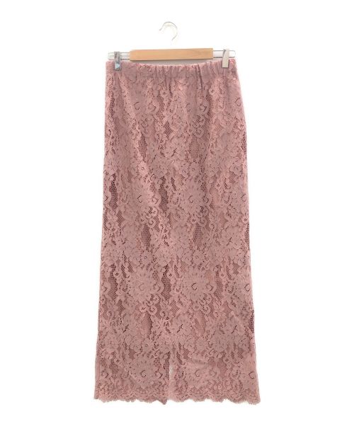 eclat（エクラ）eclat (エクラ) レーススカート ピンク サイズ:40の古着・服飾アイテム