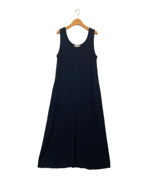 ebure（エブール）EBURE (エブール) Clear Rib Sleeveless Dress ネイビー サイズ:-の古着・服飾アイテム