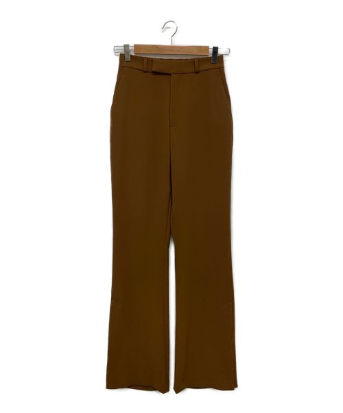 anuans（アニュアンス）anuans (アニュアンス) ダブルサテンベンツデザインパンツ ブラウン サイズ:Mの古着・服飾アイテム
