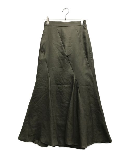 anuans（アニュアンス）anuans (アニュアンス) トリアセマーメイドスカート カーキ サイズ:M 未使用品の古着・服飾アイテム