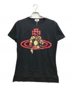 Vivienne Westwood manヴィヴィアン ウェストウッド マン）の古着「フローラルオーブ Tシャツ」｜ブラック