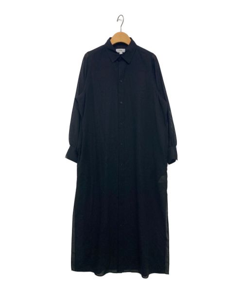 HYKE（ハイク）HYKE (ハイク) W/P SHIRT DRESS ブラック サイズ:1の古着・服飾アイテム