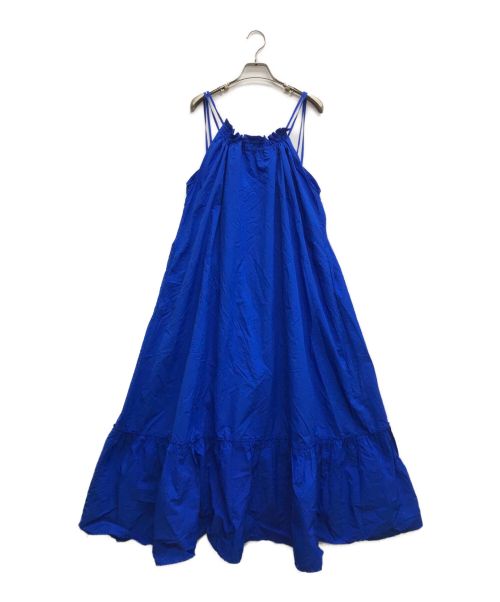 UN3D.（アンスリード）UN3D. (アンスリード) ティアードギャザーキャミワンピース ブルー サイズ:36の古着・服飾アイテム