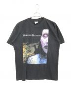 バンドTシャツバンドTシャツ）の古着「90s MARILYN MANSON(マリリンマンソン) バンドTシャツ」｜ブラック