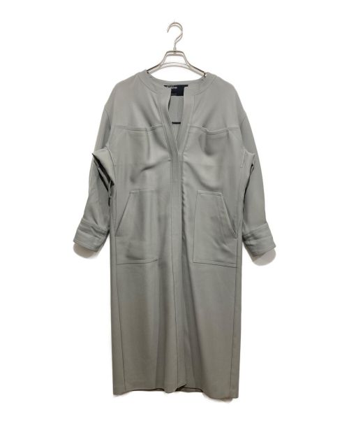 CHAOS（カオス）CHAOS (カオス) ウールノーカラーコート グレー サイズ:FREEの古着・服飾アイテム