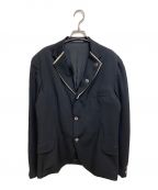 Yohji Yamamoto pour hommeヨウジヤマモト プールオム）の古着「2重襟ジャケット」｜ブラック