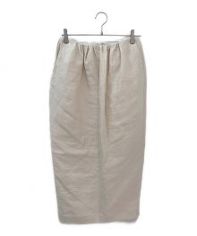 BLAMINK（ブラミンク）の古着「リネンタイトスカート」｜オフホワイト