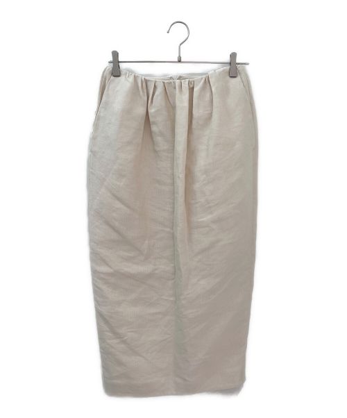 BLAMINK（ブラミンク）BLAMINK (ブラミンク) リネンタイトスカート オフホワイト サイズ:36の古着・服飾アイテム