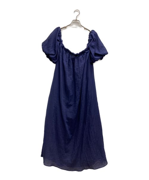 Estella.K（エステラケー）Estella.K (エステラケー) Toscana Belted Dress ネイビー サイズ:Fの古着・服飾アイテム
