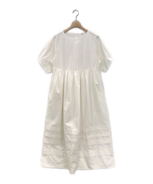 OHGA（オオガ）OHGA (オオガ) タフタワンピース ホワイト サイズ:Mの古着・服飾アイテム