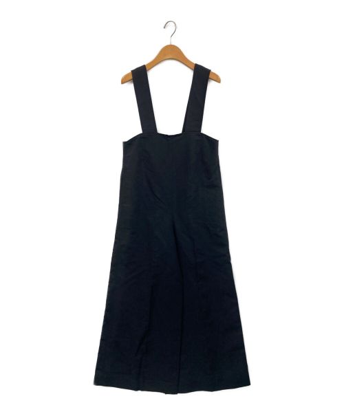 BALLSEY（ボールジィ）BALLSEY (ボールジィ) リネンコットンムーブ サロペット ブラック サイズ:34の古着・服飾アイテム