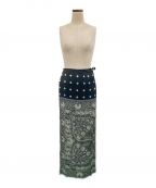 INSCRIREアンスクリア）の古着「Paisley*Dot Print Wrap Skirt」｜ブラック