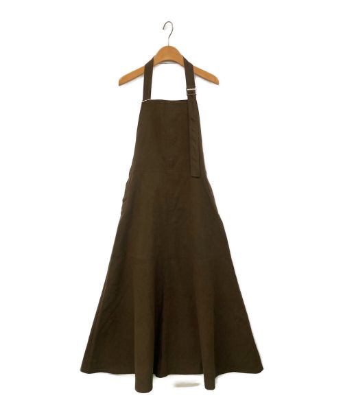 Uhr（ウーア）Uhr (ウーア) Fake Suede Dress ブラウン サイズ:36の古着・服飾アイテム