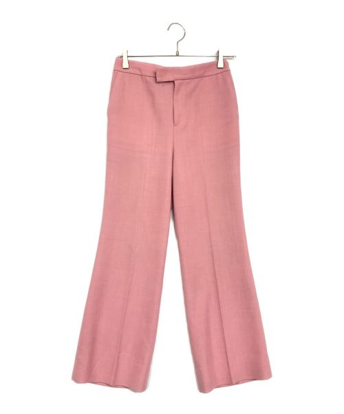 ANAYI（アナイ）ANAYI (アナイ) ライトスラブフレアクロップドパンツ ピンク サイズ:SIZE 36の古着・服飾アイテム