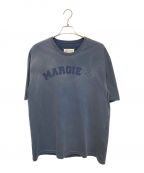 Maison Margielaメゾン マルジェラ）の古着「23SS オーバーサイズ オーバーダイ ロゴTシャツ」｜ネイビー