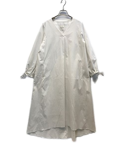UNOHA（ウノハ）UNOHA (ウノハ) LONG SLEEVE DRESS ロングスリーブドレス ワンピース ホワイト サイズ:Sの古着・服飾アイテム