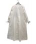 UNOHA (ウノハ) LONG SLEEVE DRESS ロングスリーブドレス ワンピース ホワイト サイズ:S：7800円