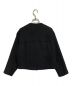 COHINA (コヒナ) ノーカラーコクーンライトジャケット ブラック サイズ:F：4800円