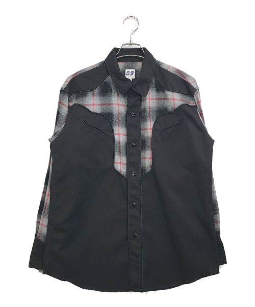 AiE（エーアイイー）AiE (エーアイイー) ウエスタンシャツ ブラック サイズ:Sの古着・服飾アイテム
