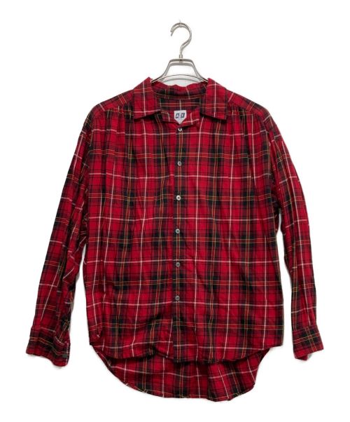 AiE（エーアイイー）AiE (エーアイイー) チェックギャザーシャツ レッド サイズ:Sの古着・服飾アイテム