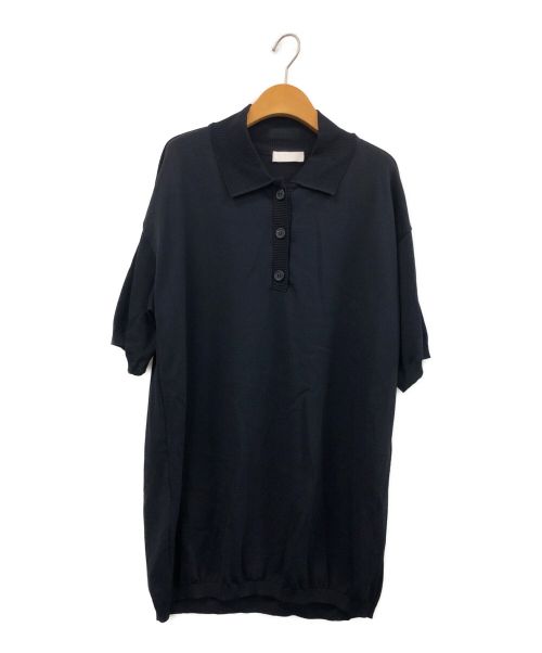 TEURN STUDIOS（-）TEURN STUDIOS (-) ニットポロシャツ ブラック サイズ:XSの古着・服飾アイテム