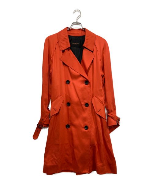 COACH（コーチ）COACH (コーチ) トレンチコート オレンジ サイズ:Mの古着・服飾アイテム