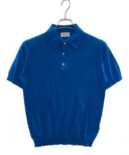 JOHN SMEDLEY (ジョンスメドレー) ニットポロシャツ ブルー サイズ:S