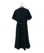 foufouフーフー）の古着「ドイツメディカルハイネックドレス」｜ブラック