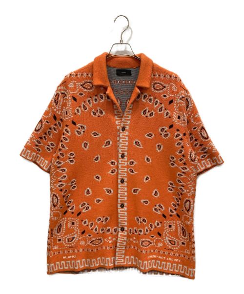 ALANUI（アラヌイ）ALANUI (アラヌイ) Bandana-jacquard Cotton Shirt バンダナ ジャガード コットン シャツ オレンジ サイズ:Lの古着・服飾アイテム