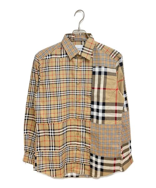 BURBERRY（バーバリー）BURBERRY (バーバリー) Crazy Check Shirt ブラウン サイズ:Sの古着・服飾アイテム