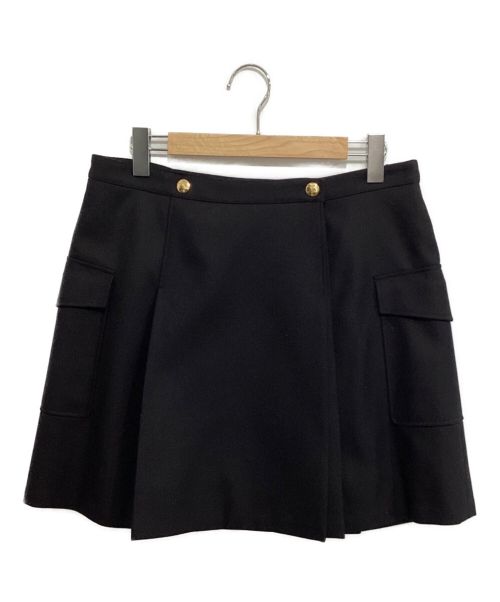 CELINE（セリーヌ）CELINE (セリーヌ) パッチポケットスカート ブラック サイズ:42の古着・服飾アイテム
