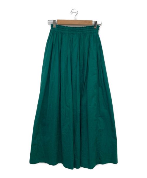 CristaSeya（クリスタセヤ）cristaseya (クリスタセヤ) ギャザースカート グリーン サイズ:Sの古着・服飾アイテム