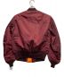 ALPHA (アルファ) MA-1ジャケット ボルドー サイズ:S：5800円