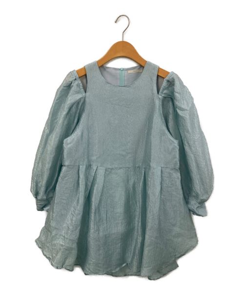 LE PHIL（ル フィル）LE PHIL (ル フィル) シアージャガードブラウス ミント サイズ:1の古着・服飾アイテム