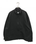 NO CONTROL AIRノーコントロールエアー）の古着「HIGH TWISTED POLYESTER LIGHT WEIGHT KERSEY SHIRTS BLOUSON」｜ブラック