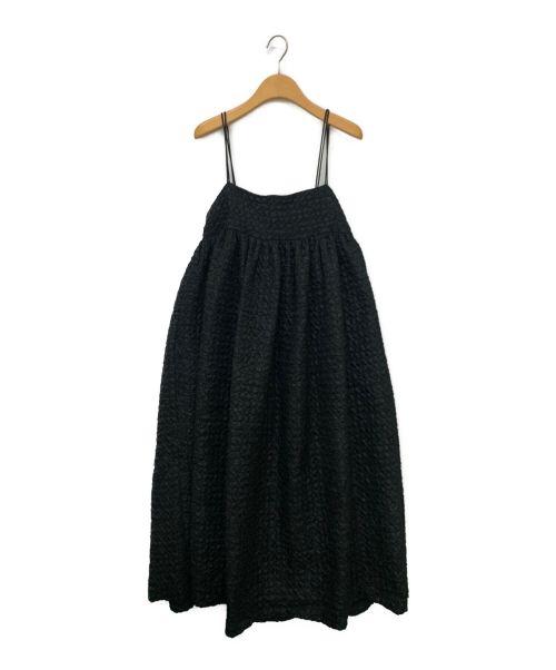 CAROLINA GLASER（カロリナ グレイサー）CAROLINA GLASER (カロリナ グレイサー) ロングキャミワンピース ブラック サイズ:-の古着・服飾アイテム