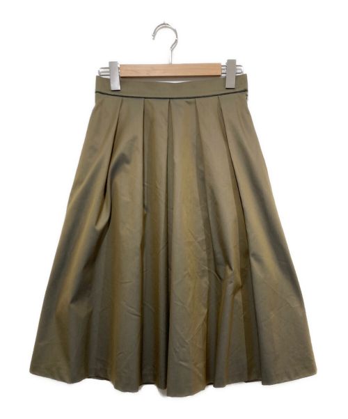 Lois CRAYON（ロイスクレヨン）Lois CRAYON (ロイスクレヨン) プリーツスカート カーキ サイズ:Mの古着・服飾アイテム