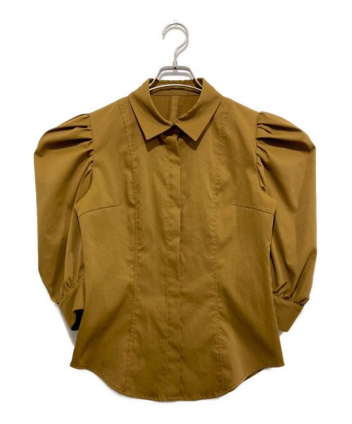 RIM.ARK（リムアーク）RIM.ARK (リムアーク) Waist Shape Puff Sleeve SH ブラウン サイズ:FREEの古着・服飾アイテム