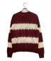 nagonstans (ナゴンスタンス) tie-dye knit pullover ボルドーホワイト サイズ:M 未使用品：14800円