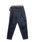MR.OLIVE（ミスターオリーブ）の古着「BELTED WIDE TAPERED PANTS」｜ネイビー