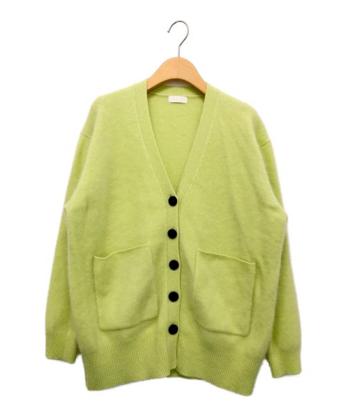 BALLSEY（ボールジィ）BALLSEY (ボールジィ) フラッフィーヤーン Vネックカーディガン ライトグリーン サイズ:XSの古着・服飾アイテム