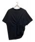 s'yte（サイト）の古着「40/2CottonJersey Lattice Smocking T-shirt」｜ブラック