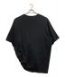 s'yte (サイト) 40/2CottonJersey Lattice Smocking T-shirt ブラック サイズ:3：7800円