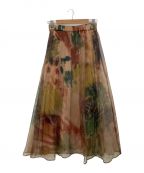 Ameri VINTAGEアメリヴィンテージ）の古着「und willow paint pleats skirt」｜ブラウン
