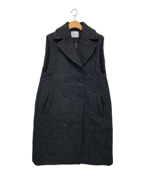 COEL（コエル）COEL (コエル) ツィードコクーンベスト ブラック サイズ:38の古着・服飾アイテム
