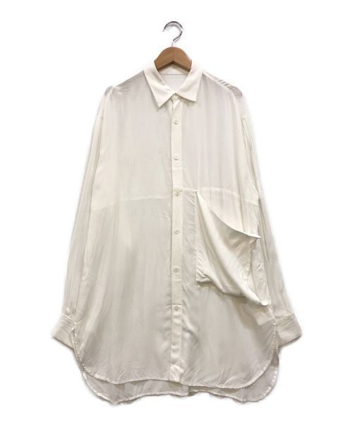 Y's（ワイズ）Y's (ワイズ) レーヨンシャツ ホワイト サイズ:1の古着・服飾アイテム
