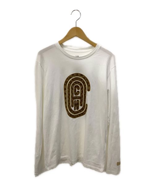 COACH（コーチ）COACH (コーチ) グラフィックロングスリーブTシャツ ホワイト サイズ:Mの古着・服飾アイテム