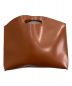 PELULU.TOKYO（ペルル トウキョウ）の古着「Flat minimal leather bag」｜ブラウン